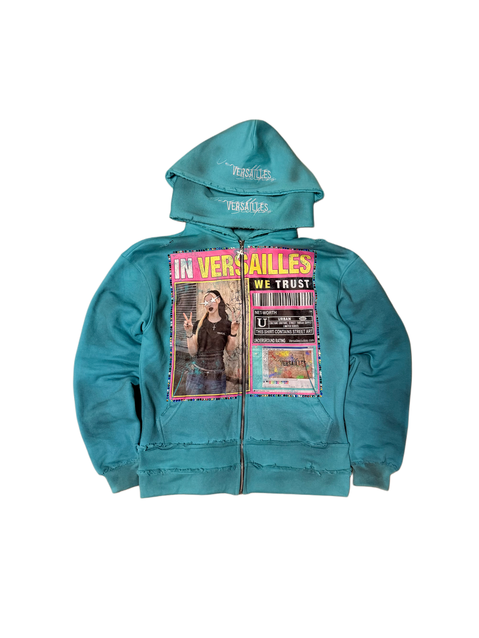 Baby Blue “INVWT” Zip Up