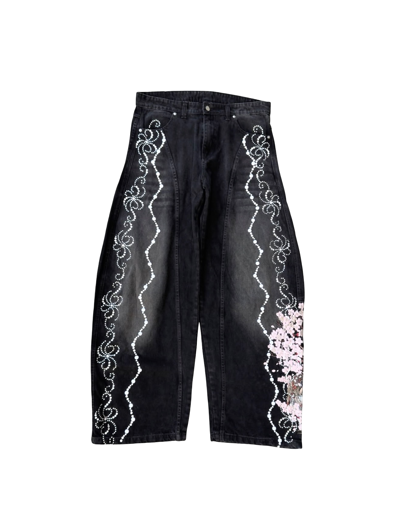 Last Supper Blossom Denim Black