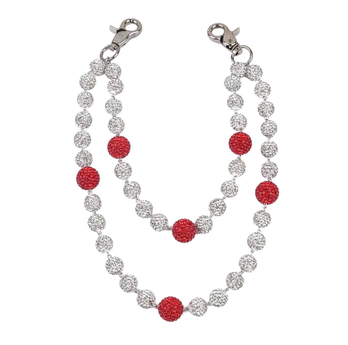 Red Crystal Jean chain